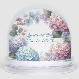 Forever in Bloom Hydrangea Keepsake Sneeuwbol