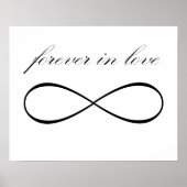 Forever in de liefde, oneindig, poster afdrukken (Voorkant)