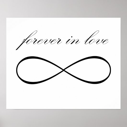 Forever in de liefde, oneindig, poster afdrukken (Voorkant)