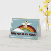 Forever in Heart Pet Sympathie Wenskaart Kaart (Gele Bloem)