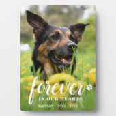 Forever in het hart Persoonlijk Gepersonaliseerd F Fotoplaat (voorkant)