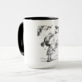 "Forever In Love" Daisy Sketch Mok (Voorkant links)