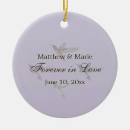Forever in Love Hummingbird Theme Keramisch Ornament
