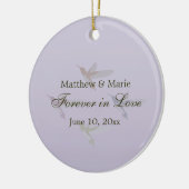 Forever in Love Hummingbird Theme Keramisch Ornament (Links)
