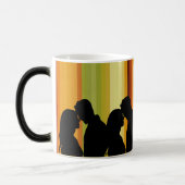 Forever in Love: Romantisch echtpaar Silhouette Magische Mok (Links)