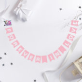 Forever in Love Simple Pink Wedding Vlaggetjes