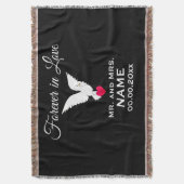Forever in Love Throw Blanket Deken (Voorkant Verticaal)