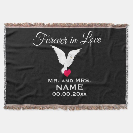 Forever in Love Throw Blanket Deken (Voorkant)