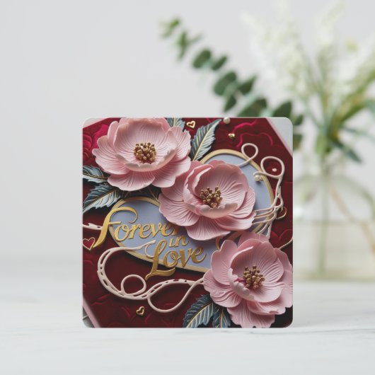 Forever in Love Valentijn kaarten (Staand voorkant)