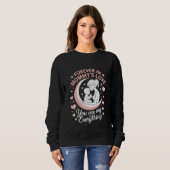 "Forever in Mommy's Love" Cozy Black Sweatshirt. Trui (Voorkant volledig)
