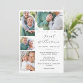 Forever in ons hart 4 Foto Collage Funeral Kaart (Staand voorkant)