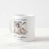 Forever in ons hart Aangepaste foto Memorial Koffiemok (Voorkant links)