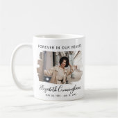 Forever in ons hart Aangepaste foto Memorial Koffiemok (Links)