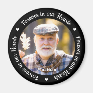 Forever in ons hart Aangepaste foto Memorial Magneet