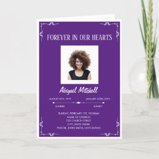 Forever in ons hart - begrafenisprogramma | FP0001 Programma