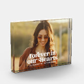 Forever in ons hart Eenvoudige foto Memorial (Links)