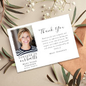 Forever in ons hart Foto begrafenis Bedankkaart