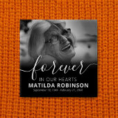 Forever in ons hart Foto Button begrafenis