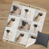 Forever in ons hart Foto Collage Memorial Sherpa Deken