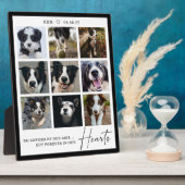 Forever in ons hart Foto-collage van Pet Memorial Fotoplaat (Zijkant)