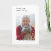 Forever in ons hart Foto Folded Memorial Kaart (Voorkant)