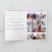 Forever in ons hart Foto Folded Memorial Kaart (Binnen)