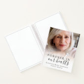 Forever in ons hart Foto Funeral Guest Book Notitieboek (Binnen)