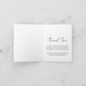 Forever in ons hart Foto Funeral Memorial Bedankkaart (Binnen)