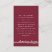 Forever in ons hart Foto funeral Memorial Card Visitekaartje (Achterkant)