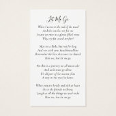 Forever in ons hart Foto Funeral Memorial Kaart (Achterkant)