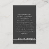 Forever in ons hart Foto Funeral Memorial Kaart Visitekaartje (Achterkant)