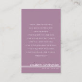 Forever in ons hart Foto Funeral Memorial Kaart Visitekaartje (Achterkant)