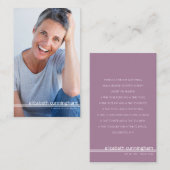 Forever in ons hart Foto Funeral Memorial Kaart Visitekaartje (Voorkant / Achterkant)