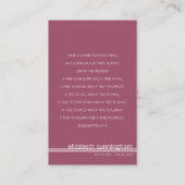 Forever in ons hart Foto Funeral Memorial Kaart Visitekaartje (Achterkant)