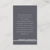 Forever in ons hart Foto Funeral Memorial Kaart Visitekaartje (Achterkant)