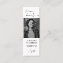 Forever in ons hart Foto Funeral Memorial Poem