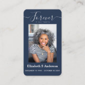 Forever in ons hart Foto Funeral Prayer Card Informatiekaartje (Voorkant)