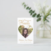 Forever in ons hart Foto Funeral Prayer Card Visitekaartje (Staand voorkant)