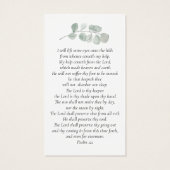 Forever in ons hart Foto Funeral Prayer Card Visitekaartje (Achterkant)