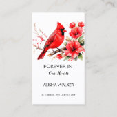 Forever in ons hart Foto Funeral Prayer Card Visitekaartje (Voorkant)