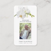 Forever in ons hart Foto Funeral Prayer Card Visitekaartje (Voorkant)