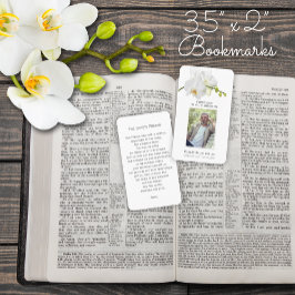 Forever in ons hart Foto Funeral Prayer Card Visitekaartje