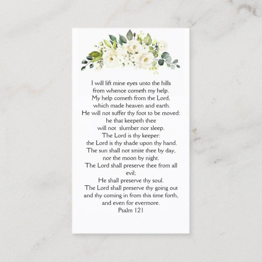 Forever in ons hart Foto Funeral Prayer Card Visitekaartje (Achterkant)