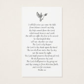 Forever in ons hart Foto Funeral Prayer Card Visitekaartje (Achterkant)