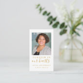 Forever in ons hart Foto Funeral Prayer Card Visitekaartje (Staand voorkant)