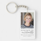 Forever in ons hart Foto Funeral Prayer Sleutelhanger (Voorkant)