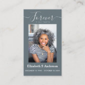 Forever in ons hart Foto Funeral Prayer Visitekaartje (Voorkant)