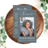 Forever in ons hart Foto Funeral Prayer Visitekaartje