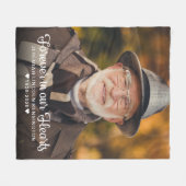 Forever in ons hart Foto Memorial Fleece Deken (Voorkant (Horizontaal))