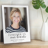 Forever in ons hart Foto Memorial Fotoplaat